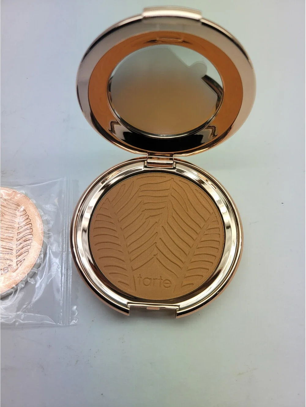 Tarte 51N DEEP NEUTRAL Amazonian Clay Blurring Powder Foundation w/puff   *NWOB*